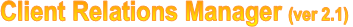 Client Relations Manager